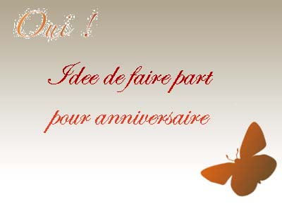 Idée d'invitation pour anniversaire