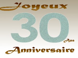 Jolies Mots d'anniversaire pour ses 30 ans