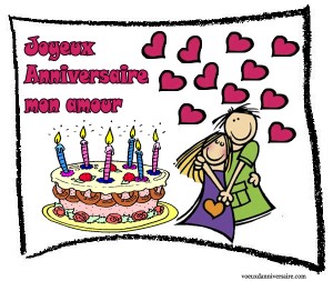 Pensée d'anniversaire pour son amoureux