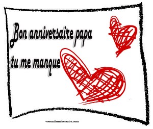 Poème d'anniversaire pour un papa décédé