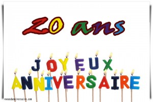 Poème pour anniversaire ses 20 ans
