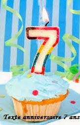 TEXTE ANNIVERSAIRE 7 ANS