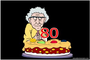 Texte d'anniversaire pour 80 ans d'une mamie