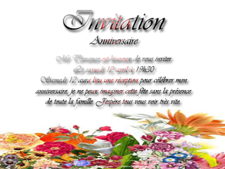 Invitation d'anniversaire à imprimer gratuitement