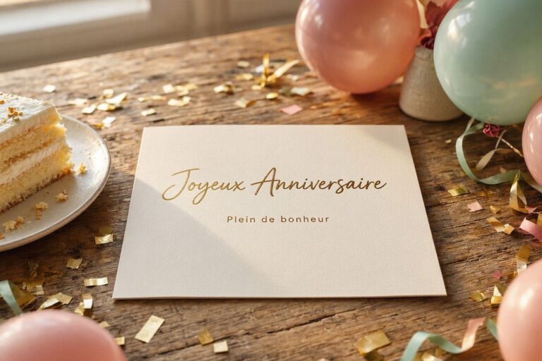 Message d’anniversaire