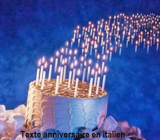 TEXTE ANNIVERSAIRE EN ITALIEN