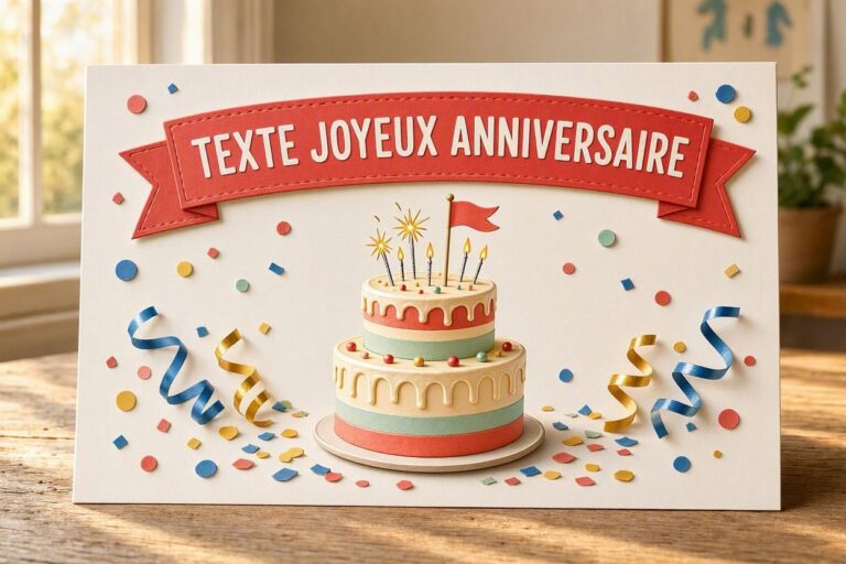 TEXTE JOYEUX ANNIVERSAIRE