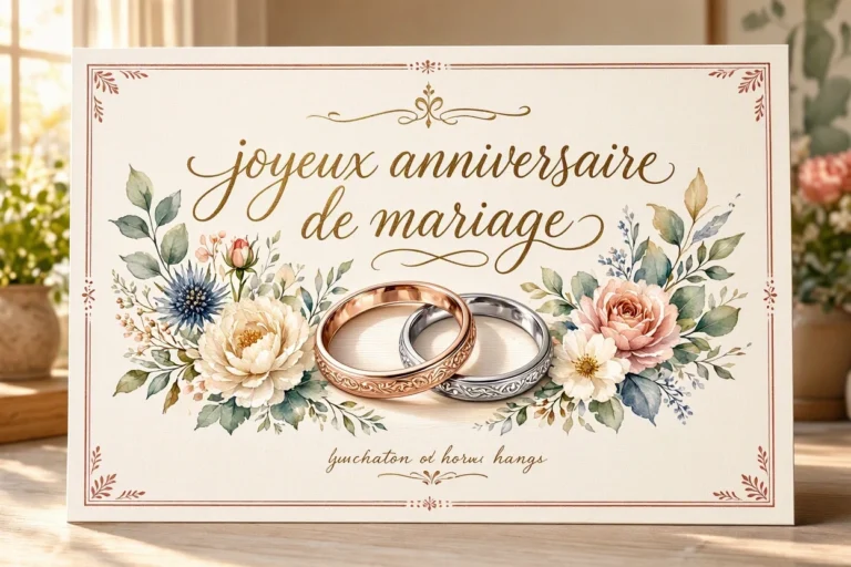 Joyeux anniversaire de mariage